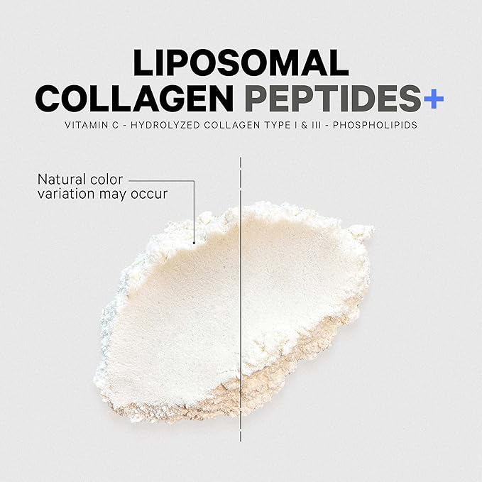Codeage Liposomal Collagen Peptides Powder + Vitamin C & Quercetin, Phospholipid Complex, Grass-Fed Pasture-Raised Hydrolyzed Collagen Type I & III Supplement All-in-One, Non-GMO, 14.97 oz