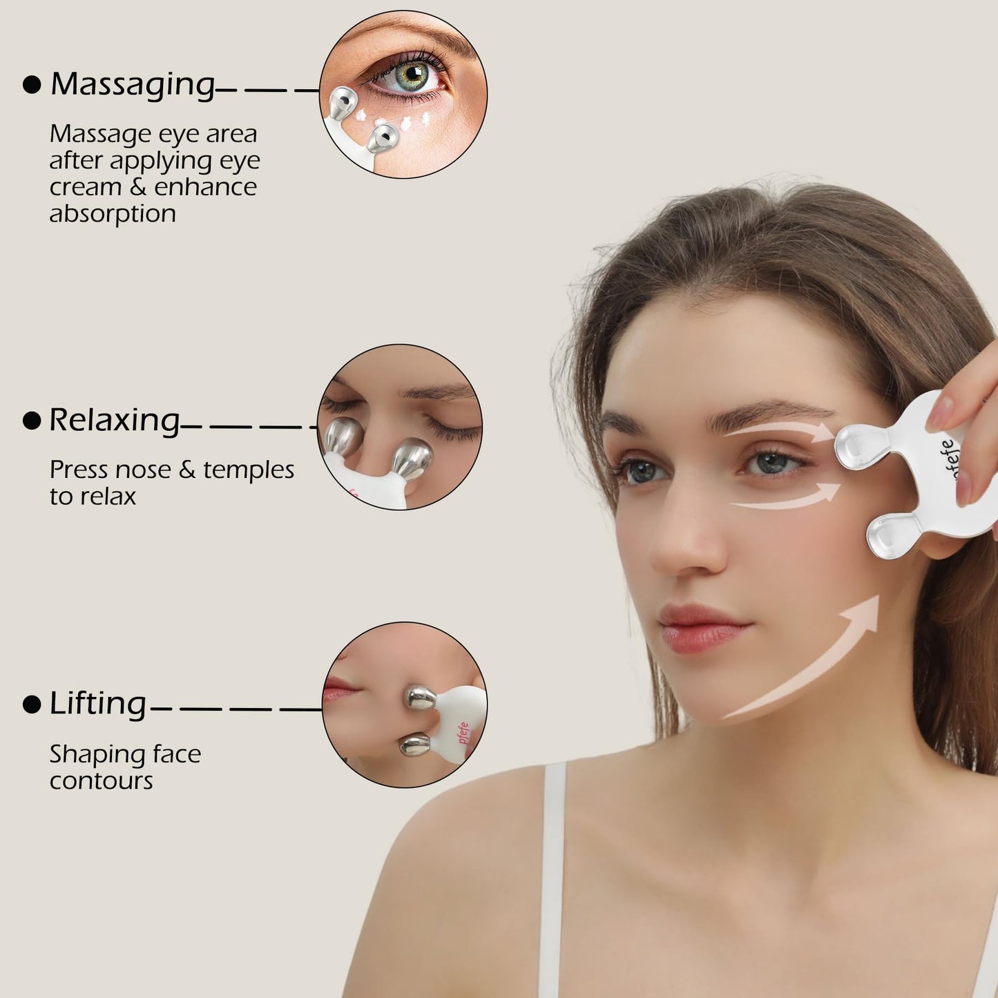 Stainless Steel Bunny Gua Sha & Face Roller, Cryo Rabbit Massager for Esthetician Supplies, Facial Roller for Puffiness, Wrinkles, Dark Circles