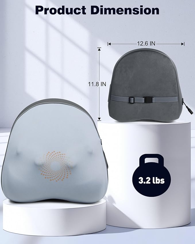 Shiatsu Back and Neck Massager with Heat – Deep Kneading Massage Pillow for Relaxation – Corded Design for Full Body Use - for Loved Ones