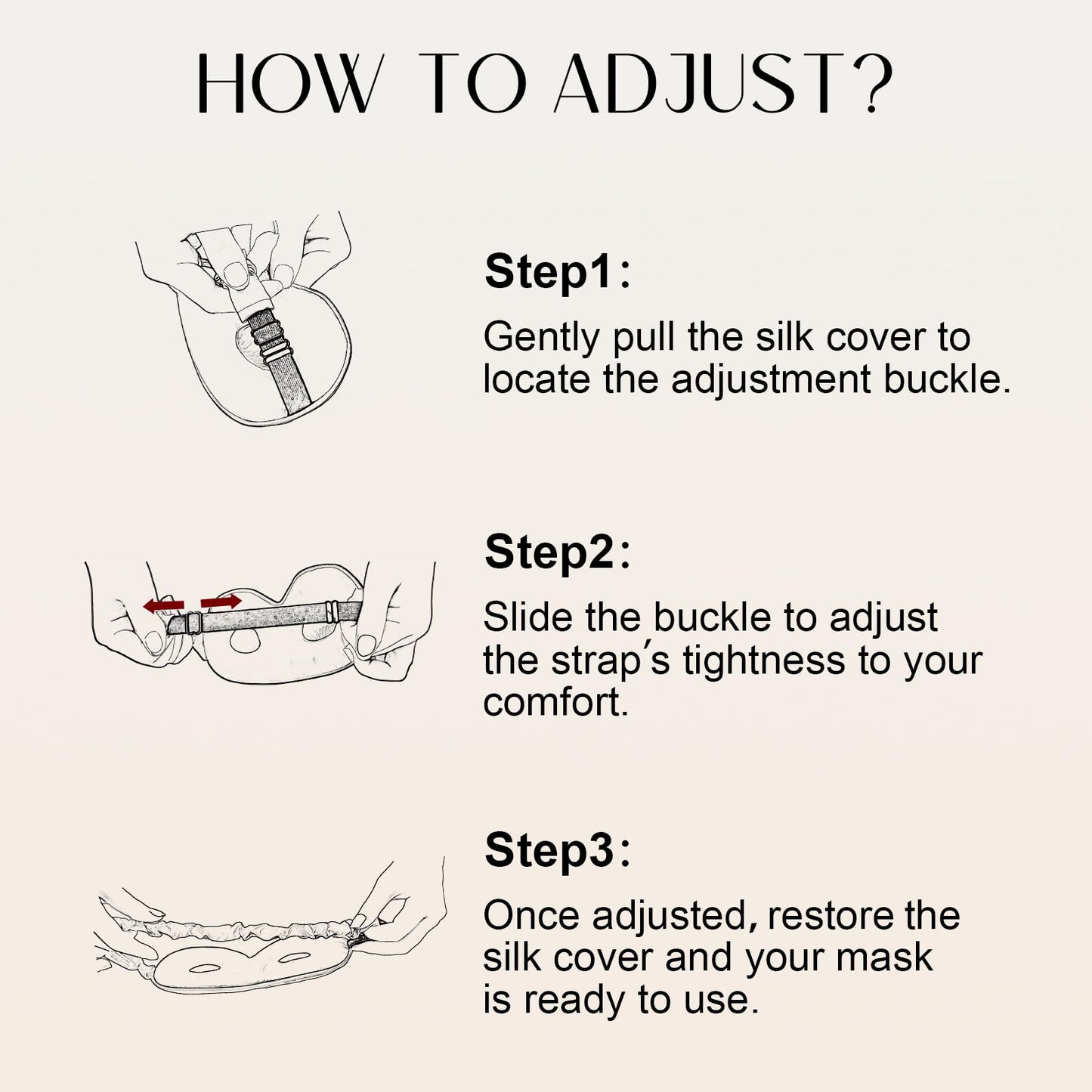 ZIMASILK Adjustable 22 Momme 100% Pure Mulberry Silk Sleep Mask, 3D Contoured Cup Eye Mask for Sleeping, Super Soft Breathable Blindfold, Perfect Blocks Light for Sleeping (Black)