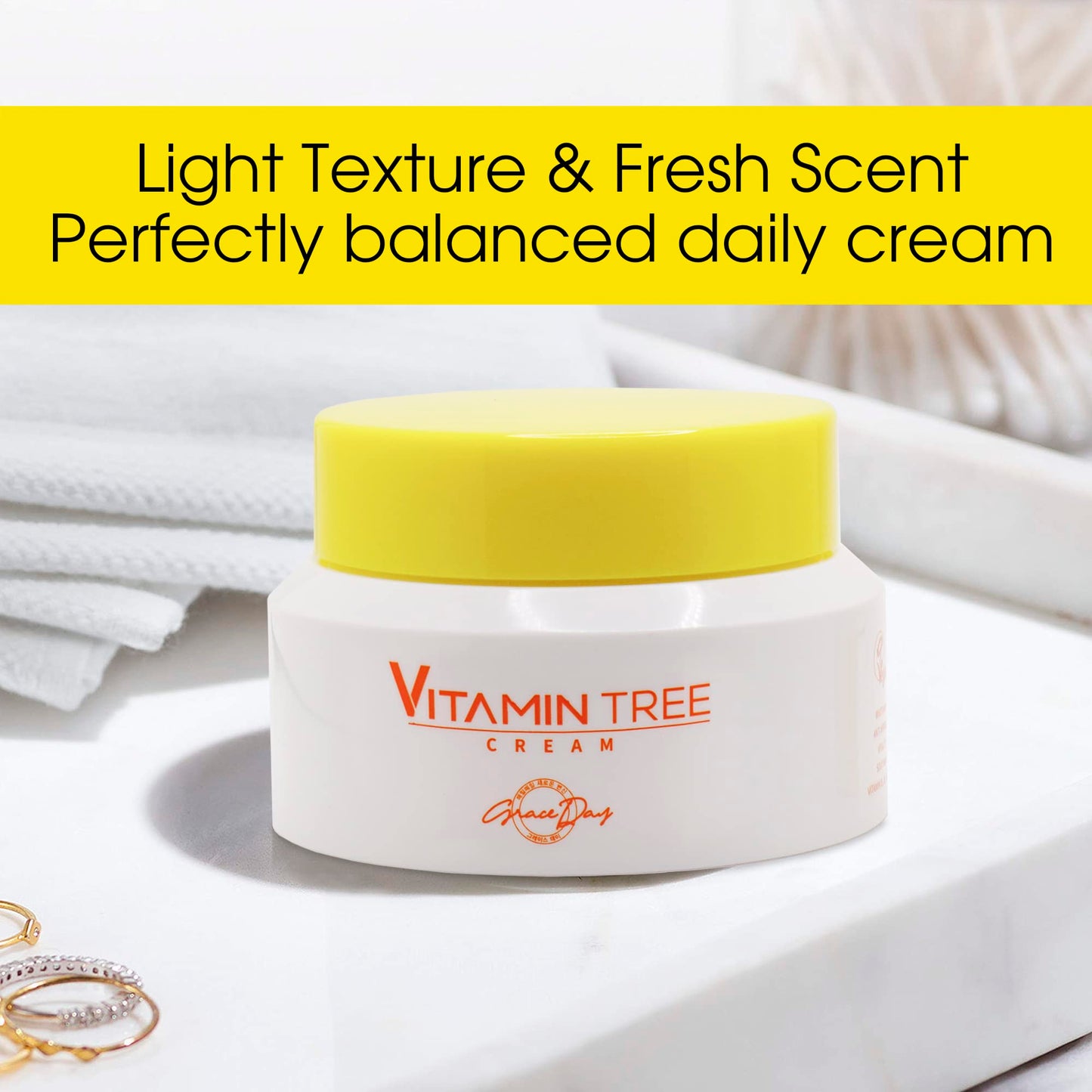 100% Certified Vegan Vitamin Tree Cream. Contains Vitamin C, Provitamin B5, vitamin E & B3. Effective Against Acne & Dark Spots and Sun Damage. Anti-Aging, Anti-Wrinkle Day and Night Cream with Natural Ingredients. 1,69 oz – Made in Korea (Face Cream)