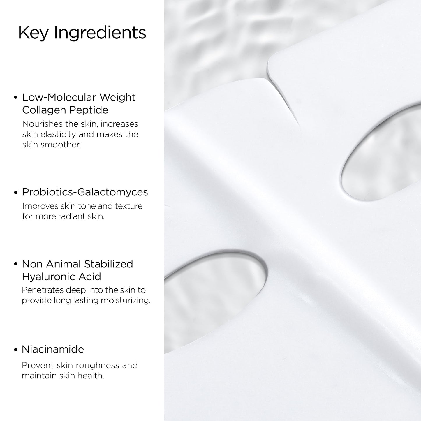 Bio-Collagen Real Deep Hydrogel Mask, Collagen Face Mask Overnight Face Mask for Intense Hydration, Firming & Elasticity, Pore Minimizing Treatment, Korean Skincare | 4 Pack