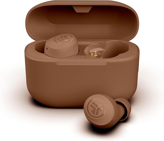 JLab Go Air Pop+ Tones True Wireless Earbuds, in Ear Headphones, Bluetooth Earphones, 35H Playtime Ear Buds, Bluetooth Earbuds with Microphone, USB-C Charging Case, Dual Connect, EQ3 Sound, (1615 C)