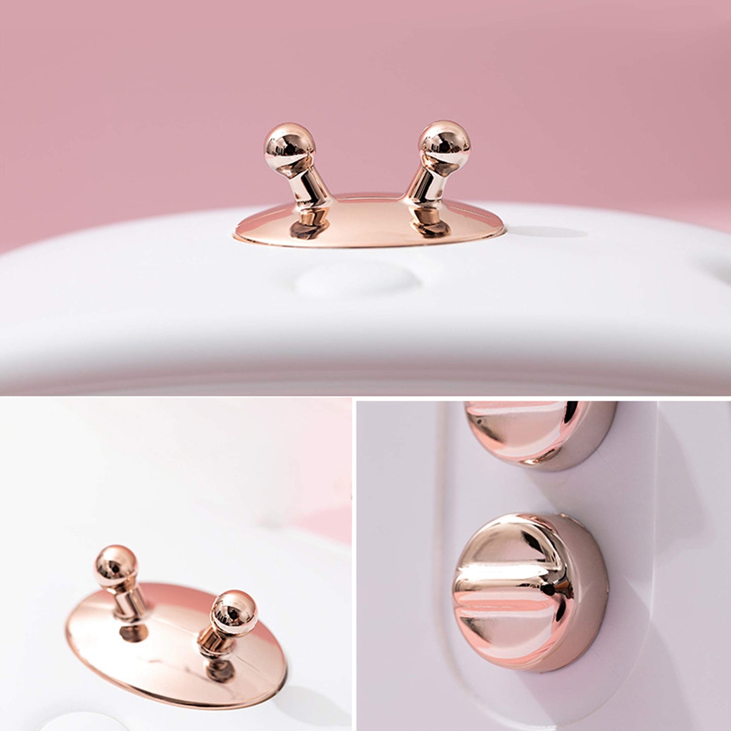 Cool Mist Animal Humidifiers, LED Nightlights, Mini Cute USB Humidifier, 30dB Whisper-Quiet, 400ML, 800mAh Wireless, USB Charging for Bedroom(White)