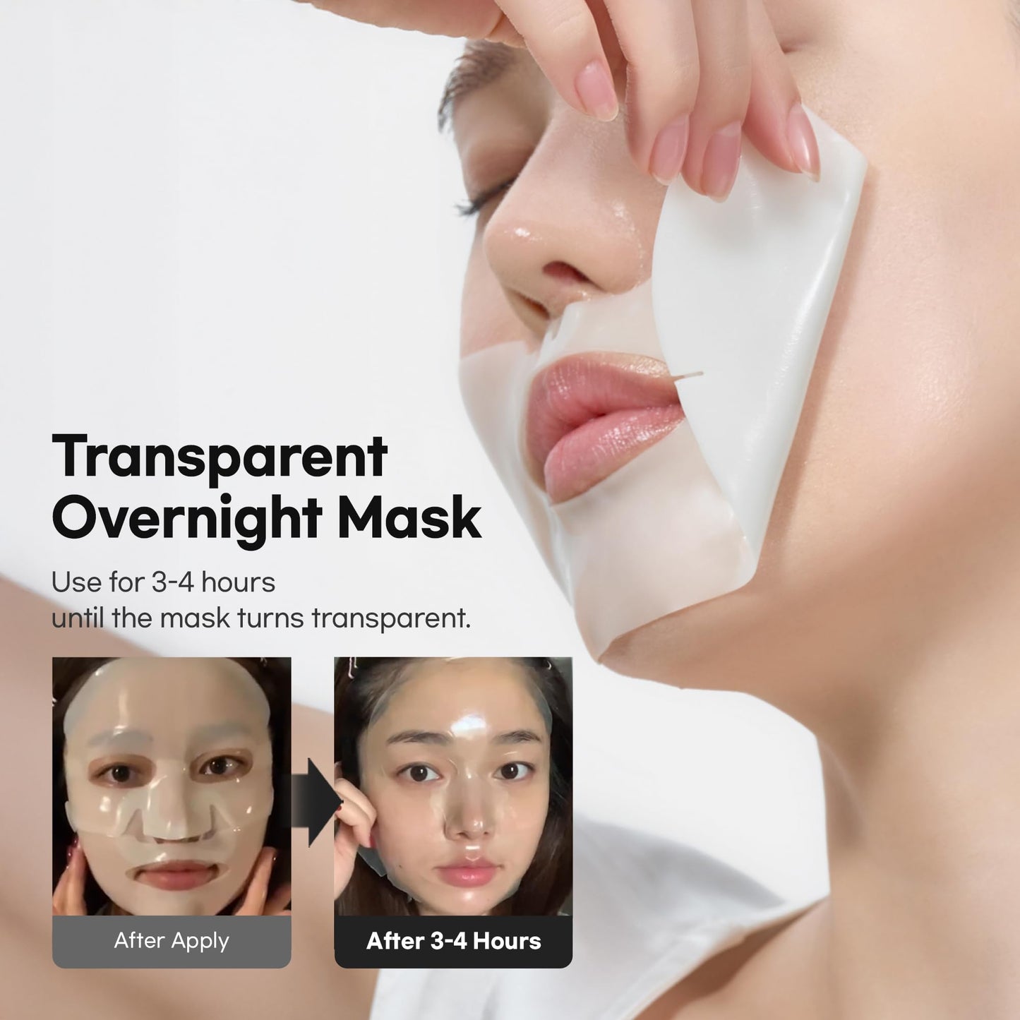 LUVUM Afterglow Yuja Gel Mask, Vitamin C, Overnight Hydrogel Mask, 4+1 Pack