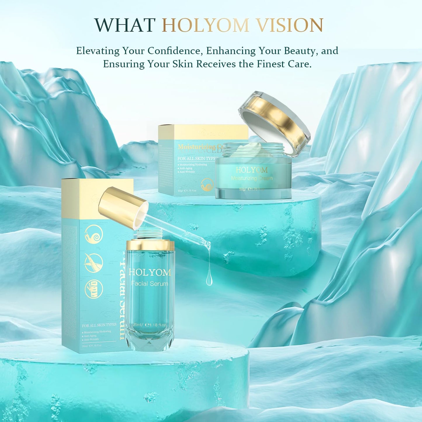 Face Serum - Anti-wrinkle Facial Serum Combat Fine Lines and Wrinkles with our Nourishing Hydrating and Moisturizing, 1.18 Fl Oz