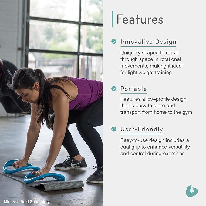 Balanced Body SmartBell Ergonomic Two-Handed Pilates Exercise Weight, Pilates Dumbbell, Exercise Equipment for Home Gym or Pilates Studio Use