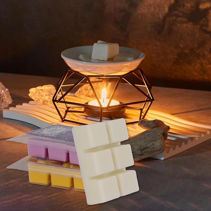 8 Scented Melted Wax Blocks 2.5 oz,Hand Poured Vegan Wax, Immersion Experience Set forYoga, Sleep, Reading and Meditation.