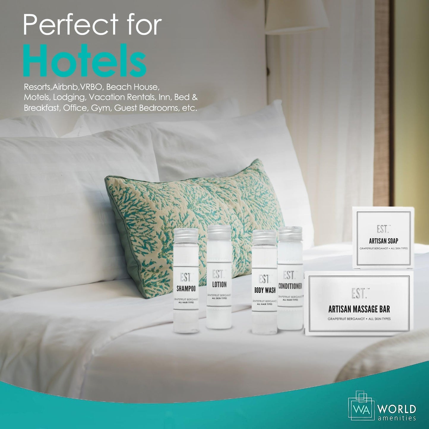 World Amenities - EST Travel Kit - Case of 5 Individual Kits