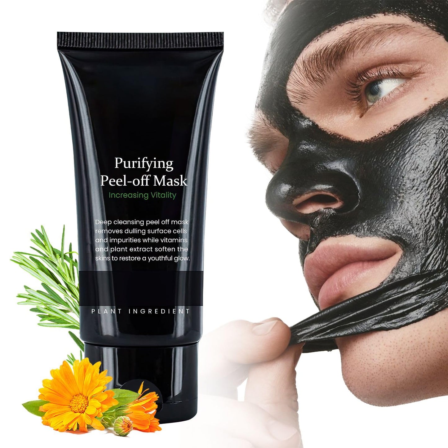 Blackhead Remover Mask for Face - Peel Off Black Mask, Charcoal Nose Blackhead Remover Mask, Deep Cleansing Blackhead Pores Acne for Skincare
