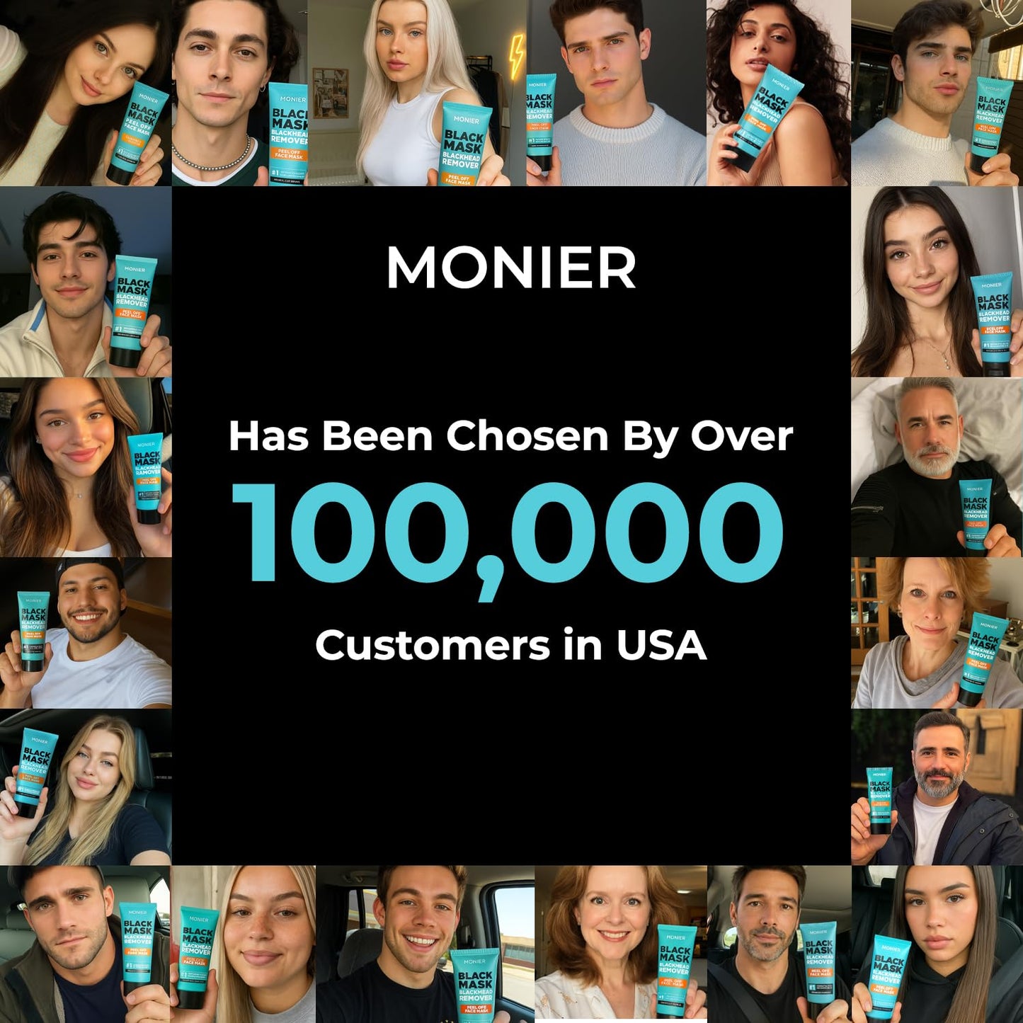 Blackhead Remover Mask | Charcoal Peel Off Face Mask for Women & Men | Deep Pore Cleansing Black Head Remover for Face & Nose