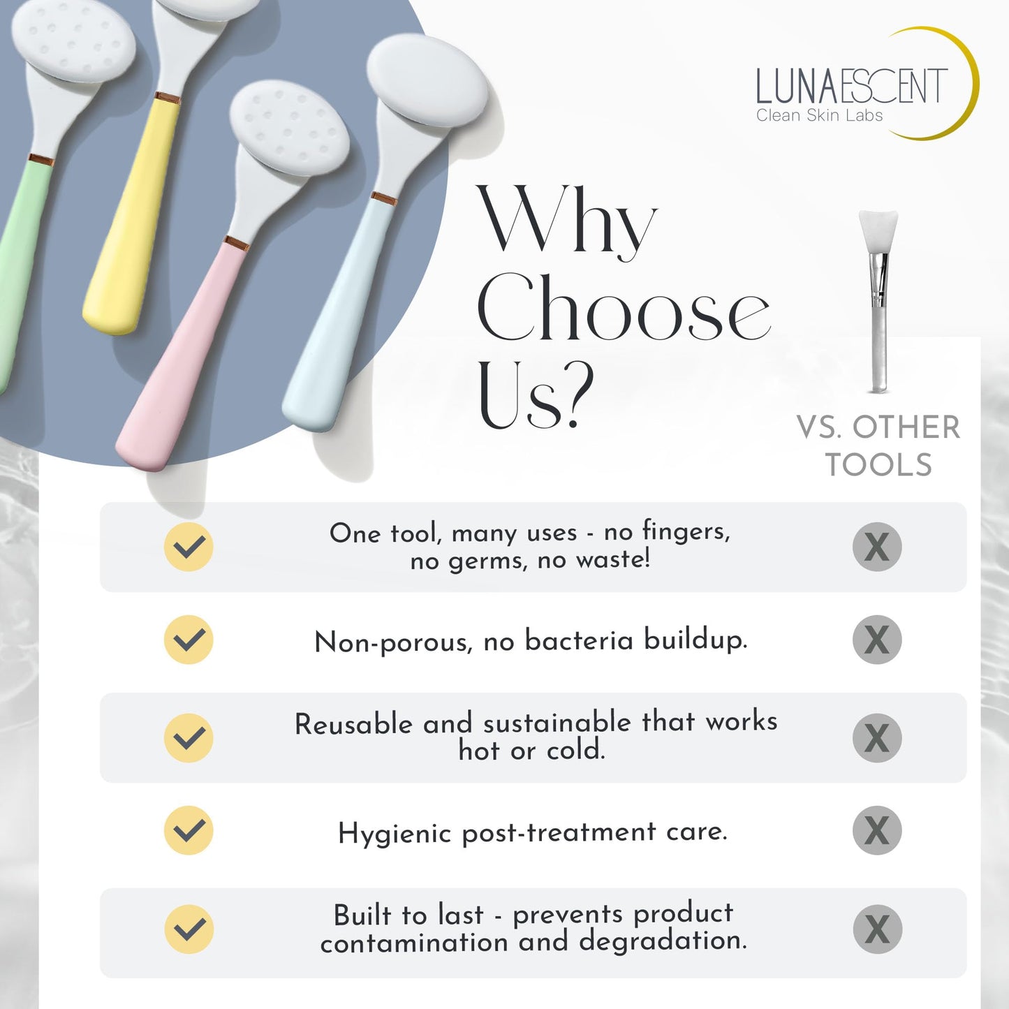 Serum Applicator for Face Meadow Green Reusable Skincare Applicator Serums, Oils, Medicated Ointments, Sunscreen, Makeup, Face Cream Applicator, Cooling & Warming Face Massager Tool by LUNAESCENT