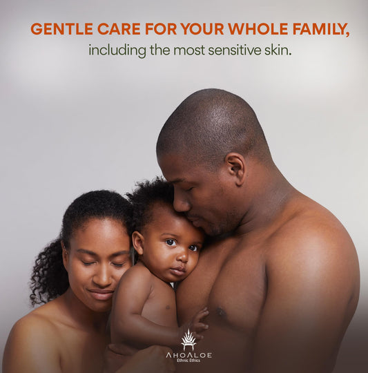 AHOALOE Brazilian Aloe Vera Gel - Multipurpose Moisturizing Natural Gel with Copaiba, Castor Oil and Fresh Mint and Natural for Face, Skin and Hair - After Sun Care, Sunburn Relief 8.4oz