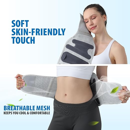 Back Brace for Men Lower Back Pain Relief, Lumbar Support Belt with Breathable Pad, Adjustable Back Support Brace for Women & Men - Scoliosis, Sciatica & Herniated Disc Relief (X-Large)