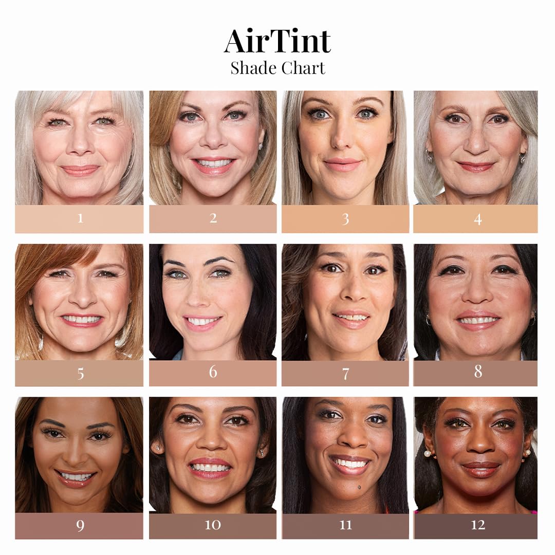 Jerome Alexander MagicMinerals AirTint Tinted Moisturizer AirBrush Spray Light Shade | Tinted Moisturizer Spray with Anti-Aging Ingredients | Fair