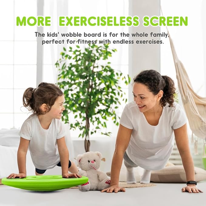 Kids Maze Balance Board - Wobble Trainer for Ski Surf Snowboard, Non-Slip Sensory Rocker Ages 3-12, Core Therapy & Skate Prep