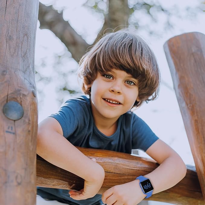 Kids Watches for Girls Boys Digital Sport Watch with Step Counter Pedometer Vibration Alarm Clock, No App Waterproof Fitness Tracker Kids Watch Boys Girls Teens Students Ages 5-16