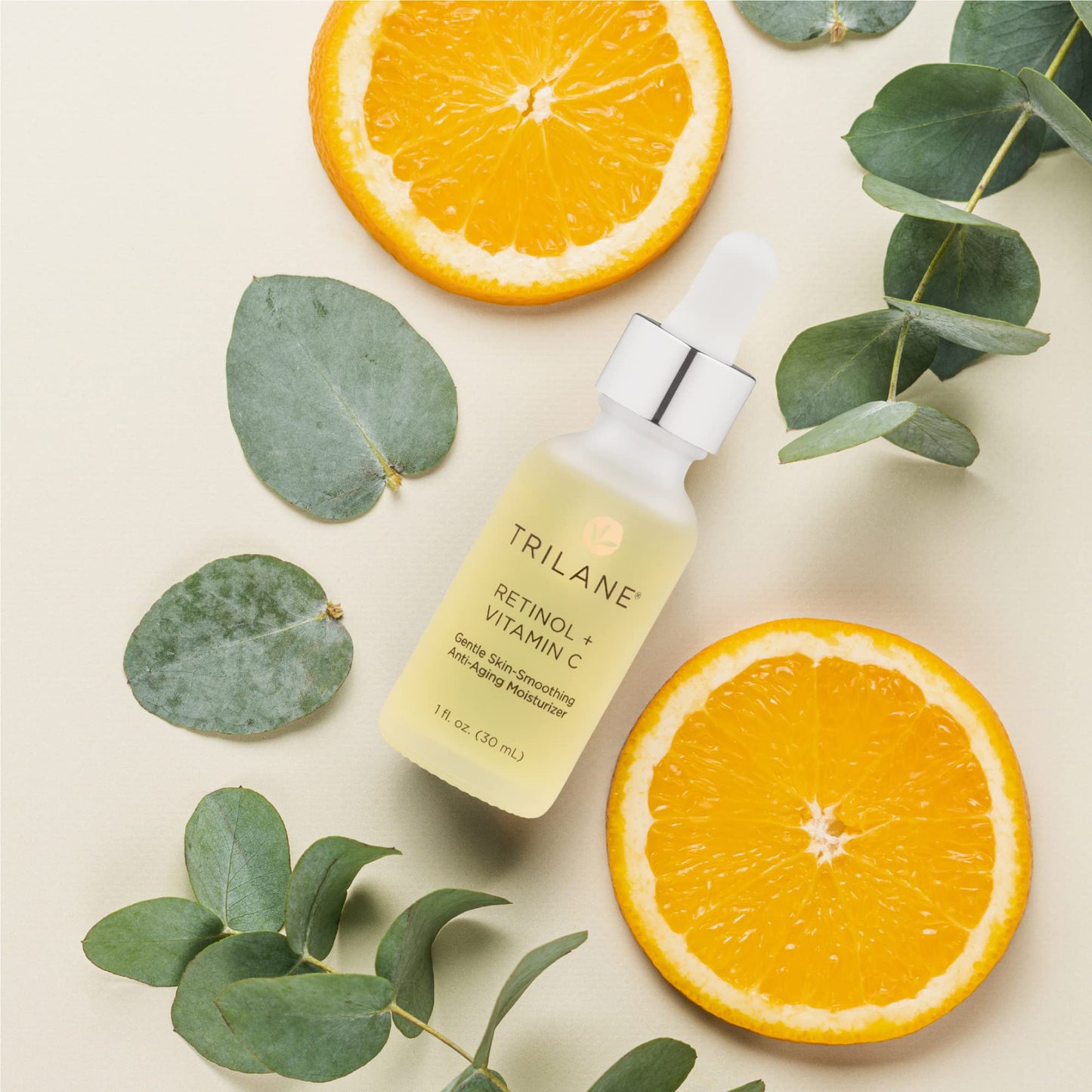 Trilane Retinol + Vitamin C with Squalane, Visibly Reduces the Signs of Aging for Softer, Smoother, More Radiant Skin with Zero Irritation, 1 fl. oz.