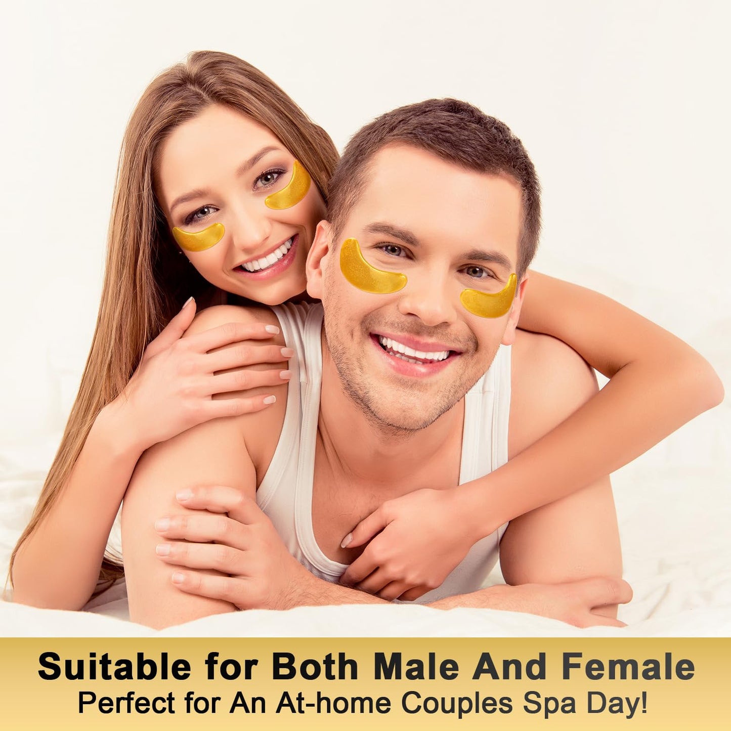 Tibobo Under Eye Patches (25 Pairs) - 24K Gold Eye Masks Enriched with Abundant Collagen | Diminish Dark Circles and Puffiness | Anti-Aging, Smooth Fine Line, Nourish Skin - Gifts for Women Skin Care