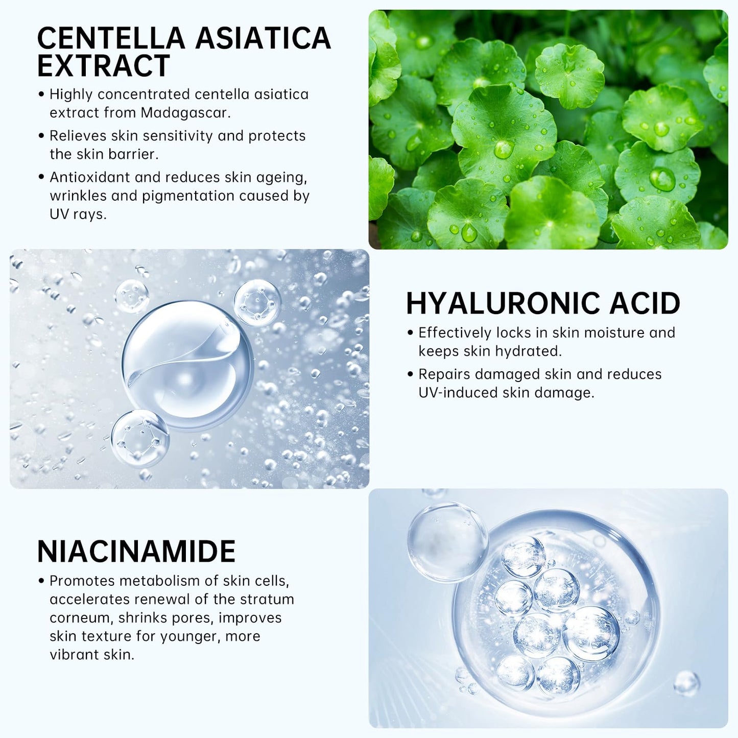 Face Suncream Stick with Centella SPF50+ PA++++, Sunscreen Moisturizer Travel Size 20 ml, Waterproof Long-Lasting, No White Cast, Lightweight to Absorb, Sunscreen Stick for All Skins