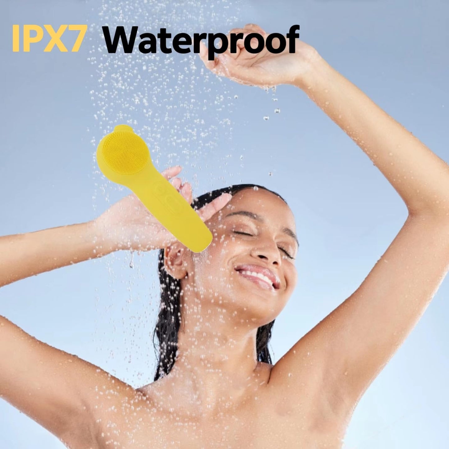 3 in 1 Electric Sonic Face Cleansing Brush, 5 Levels Deep Cleansing, IPX7 Waterproof, USB Rechargeable Silicone Face Scrubber, Vibrating Face Scrubber