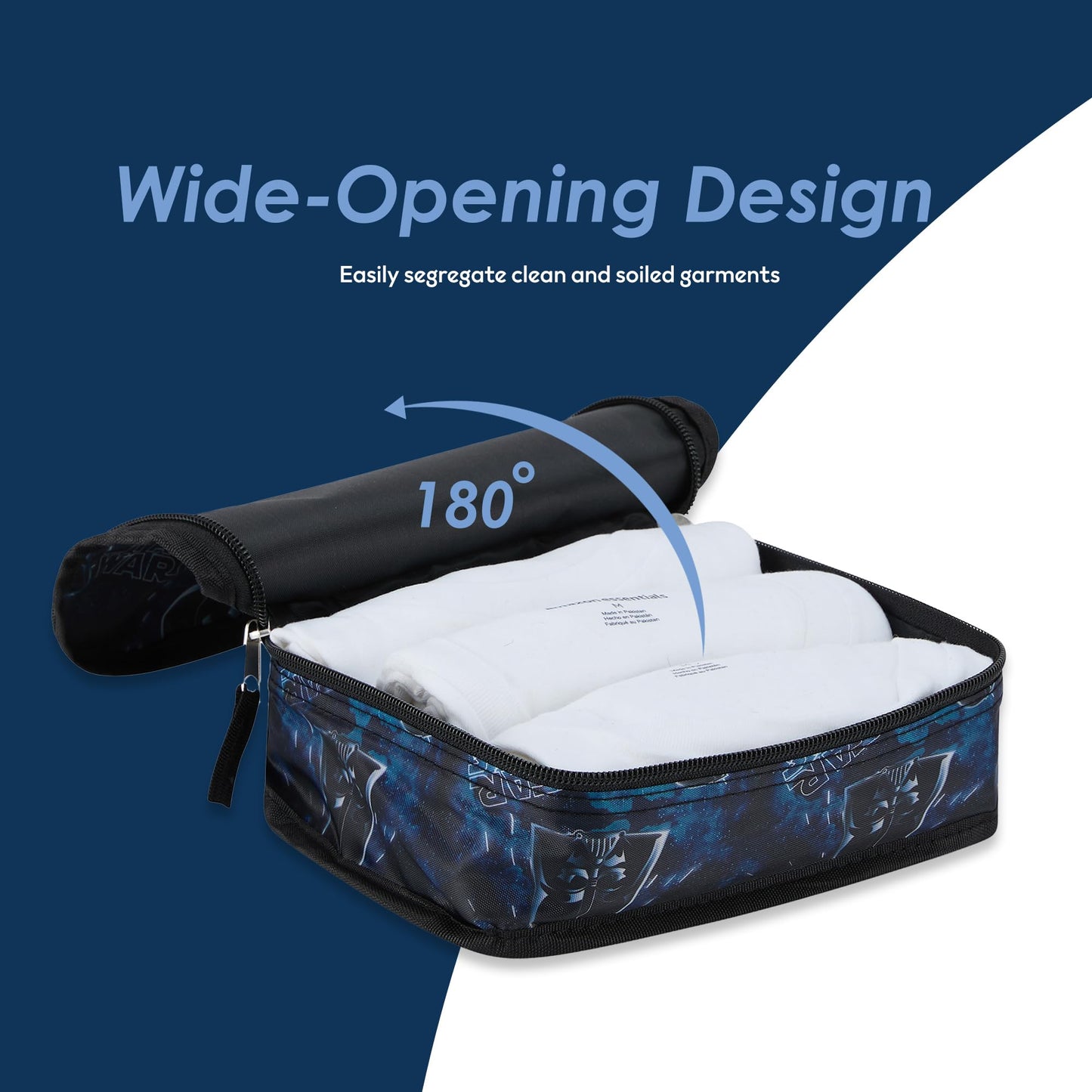 Star Wars Packing Cube Set - Darth Vader, Storm Trooper, Yoda - 5 Piece Packing Cube Travel Essential - Luggage Organizer Set - For Kids,Teens, Adults