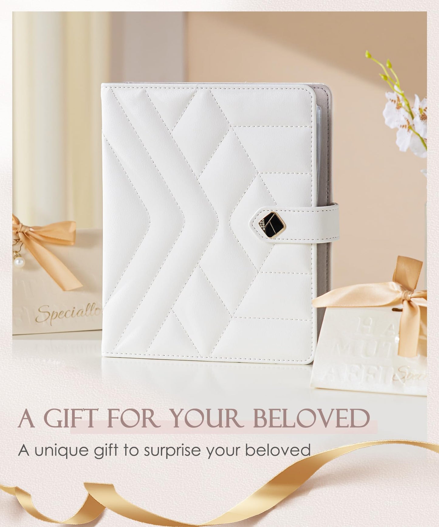 Homde Women Travel Jewelry Box: Traveling Organizer for Ring Necklace Bracelet - Storage Book with Plastic Pouches for Friend Sister Mother