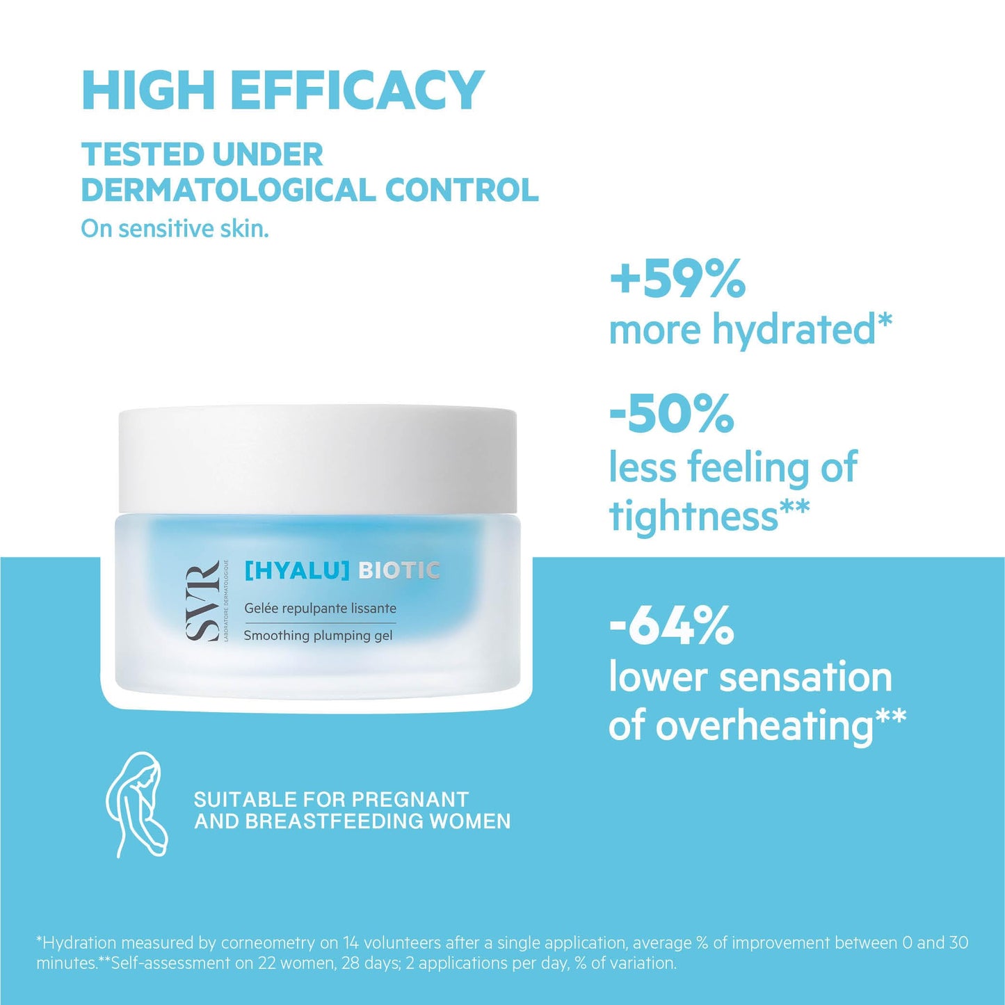 SVR HYALU Biotic Regenerating Face Moisturizer With Hyaluronic Acid, Vitamin C & Probiotics. Intensive Hydration For Normal to Oily Skin. Gel Texture Care, Made In France, 1.7 fl.oz.