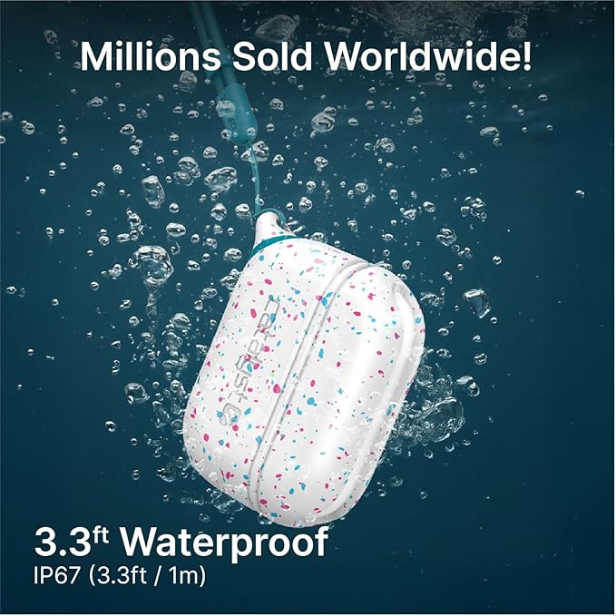 Catalyst Waterproof Case for AirPods Pro 2nd Generation and AirPods Pro 1st Generation - Wireless and USB-C Charging Compatible, One Piece Design, High Drop Protection Case with Lanyard