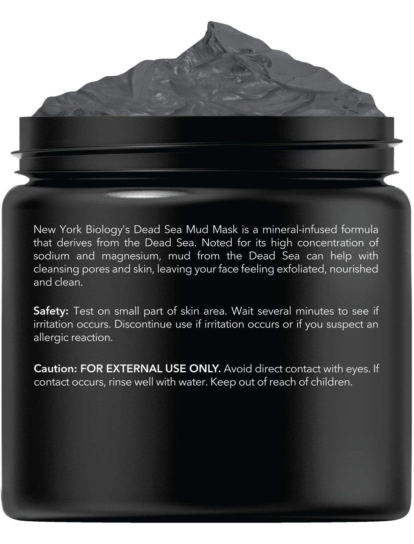 New York Biology Dead Sea Mud Mask for Face and Body | Spa Quality Pore Refiner for Oily Skin | Natural Skincare for Women & Men | Tighten Skin for A Healthier Complexion | 8.8 oz