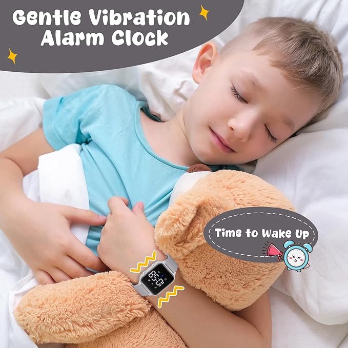 Kids Digital Watches for Boys Girls, Sports Watch with Fitness Tracker, Pedometer, Alarm Clocks, Stopwatch, No App Needed Waterproof Kids Watch, Gift for Teens Student Girls Boys Ages 5-14