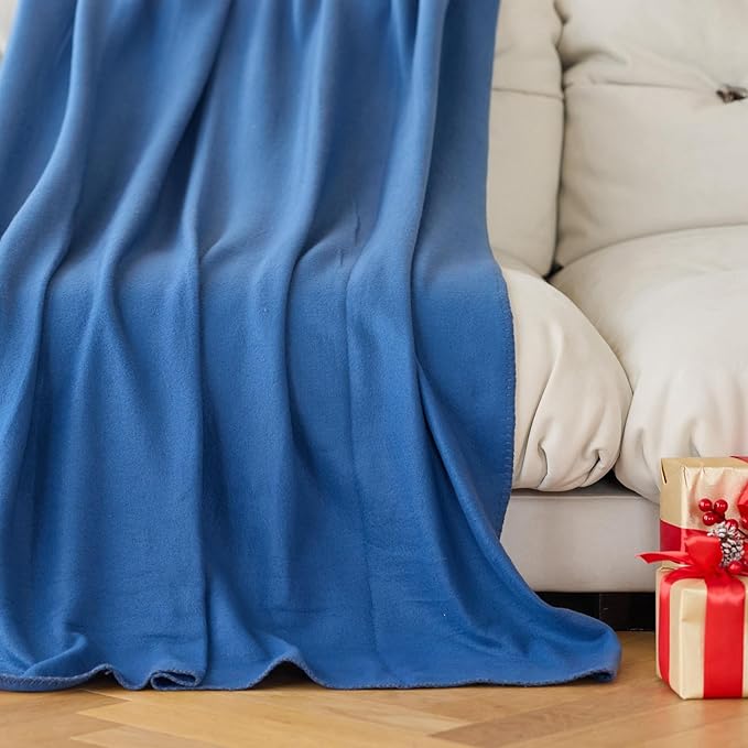 CAI TENG Fleece Throw Blankets for Couch Bulk Lightweight Warm Soft Cozy Dog Blanket 6 Pack Bulk Fleece Kids Blanket Solid for Bed Sofa Couch Office Gifts Outdoor Assorted 50 x 60 inch
