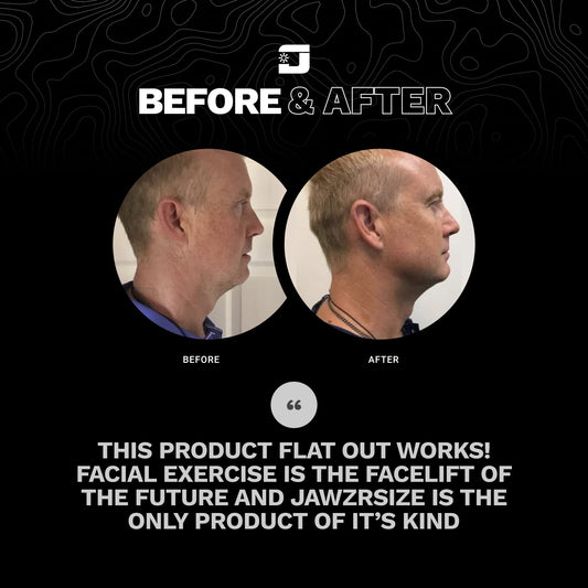 Jawzrsize Pop 'N Go Jaw, Face, and Neck Exerciser - Define Your Jawline, Slim and Tone Your Face, Look Younger and Healthier - Helps Reduce Stress and Cravings - Facial Exerciser (Advanced Green)