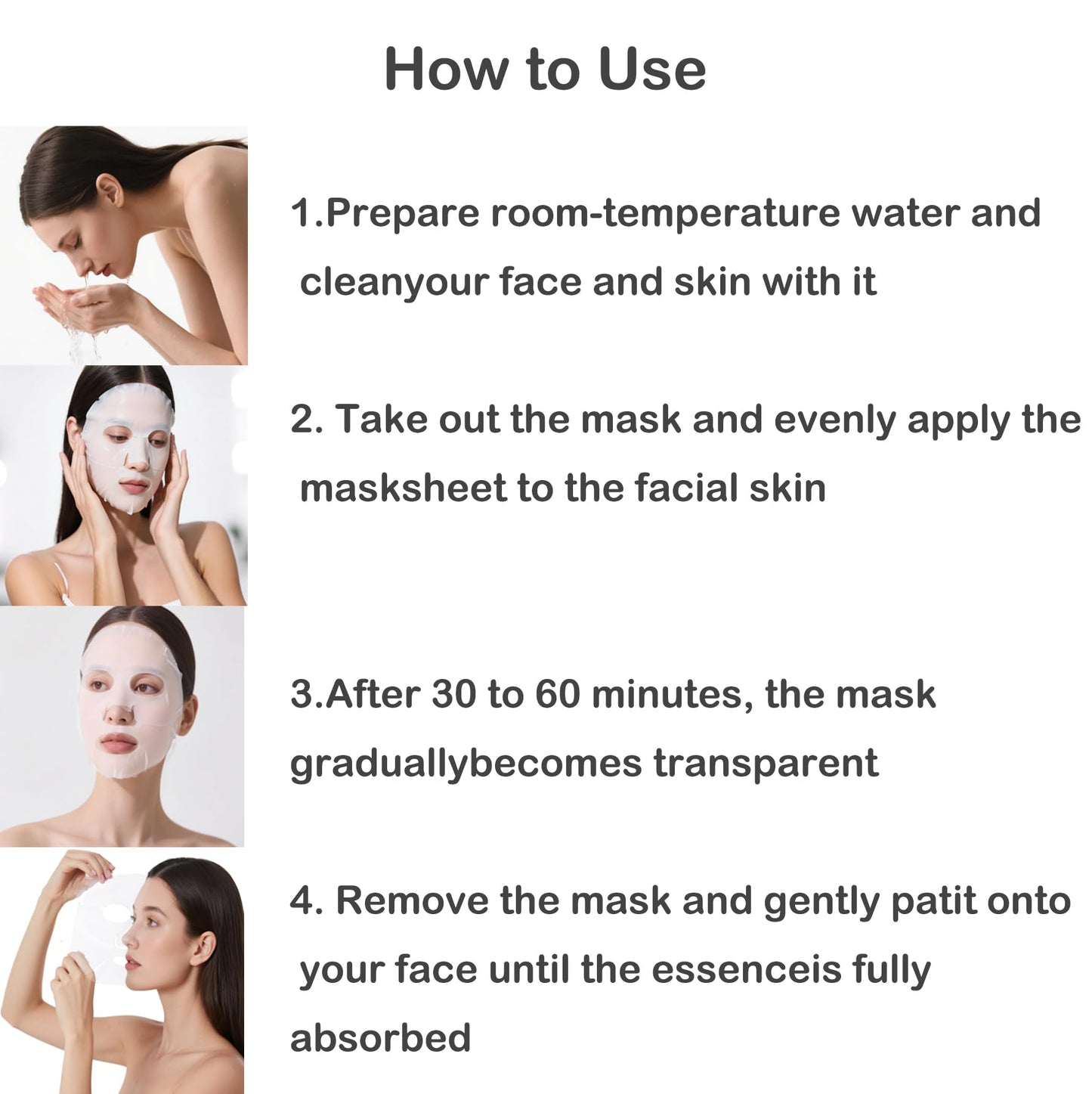 ONMYLOVIN 5 Pack Deep Collagen Face Mask, Bio-Collagen Korean Overnight Hydrogel Mask, Anti Wrinkle Firming Lifting Korean Collagen Films for Improve Skin Elasticity, Firming And Moisturizing