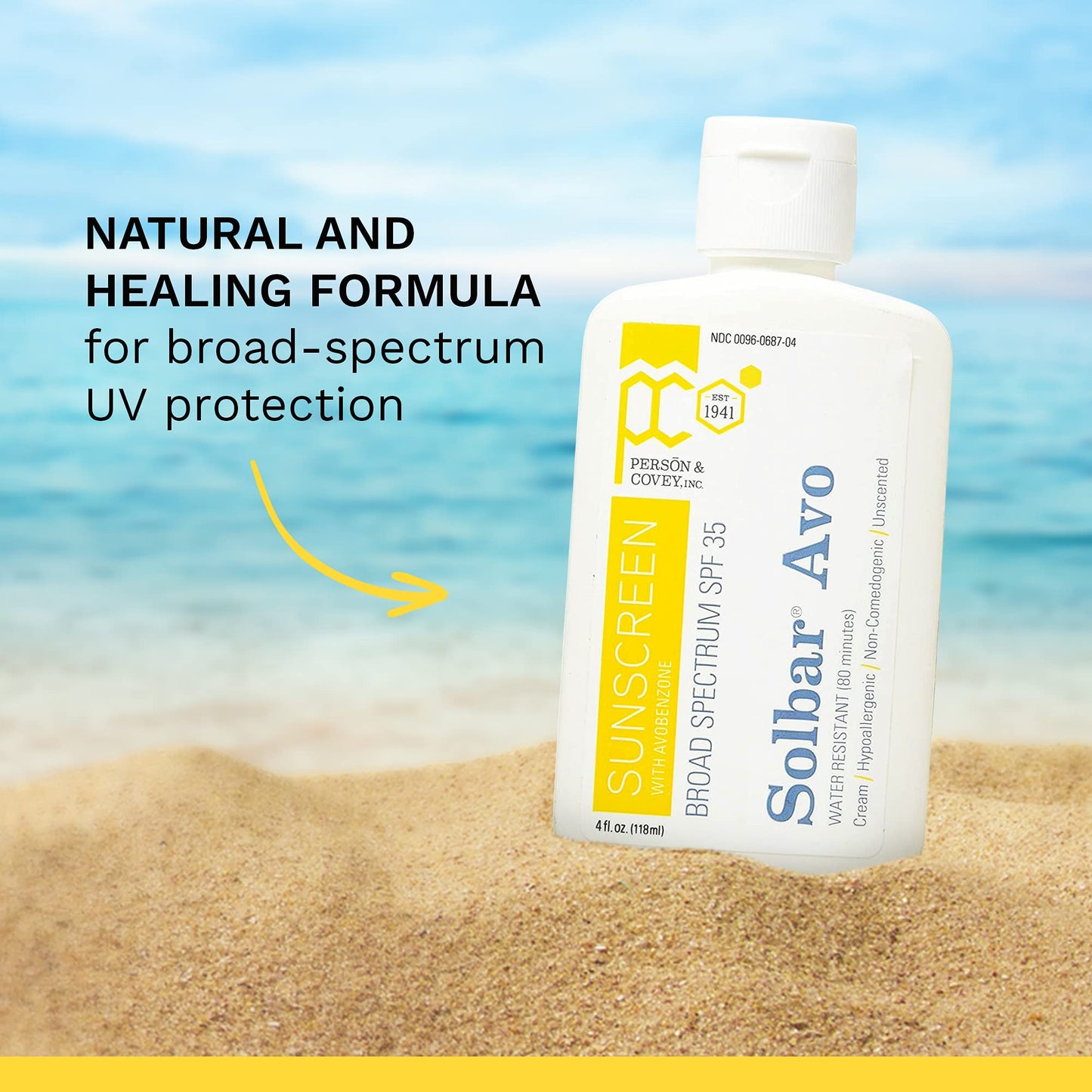 Solbar AVO SPF 35 Suncreen, 4 Oz