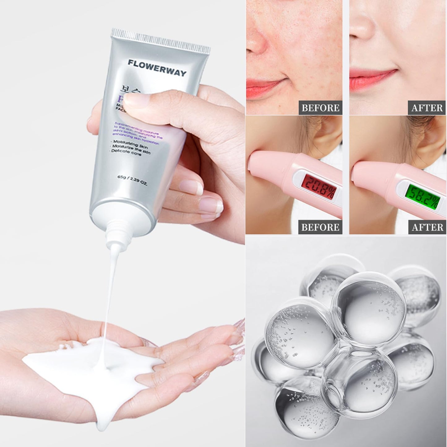 Ueseinl Collagen Overnight Wrapping Face Mask for Korean Glass Skin, Collagen Night Wrapping Peel Off Facial Mask Pack, Firming and Wrinkle Reduction Sheet Mask, Hydrolyzed Collagen For Glowing Skin