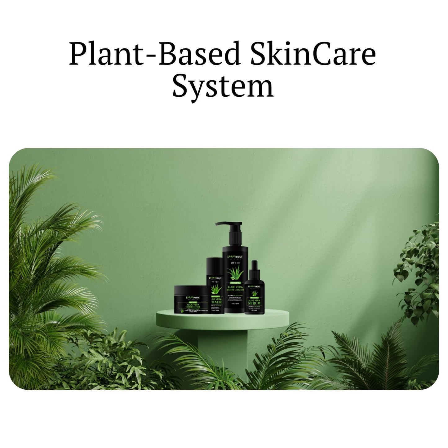 iMMense Naturals Aloe Vera Serum with Vitamin C for Wrinkles & Fine Lines, Use To Brighten Skin-Correct Dark Circles, Hydrate and Even Skintone. Use for a Natural Makeup Primer