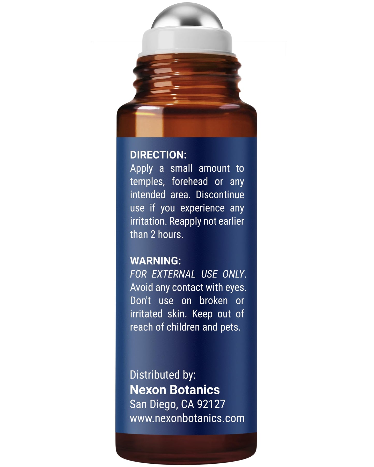 Zen Sleep Essential Oil Roll-On 10 ml - Calming Blend for Serenity & Deep Sleep - Easy-to-Use Roller Ball - Nexon Botanics