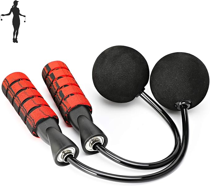 Jump Rope, Training Ropeless Skipping Rope for Fitness, Adjustable Weighted Cordless Jump Rope for Men Women Kids