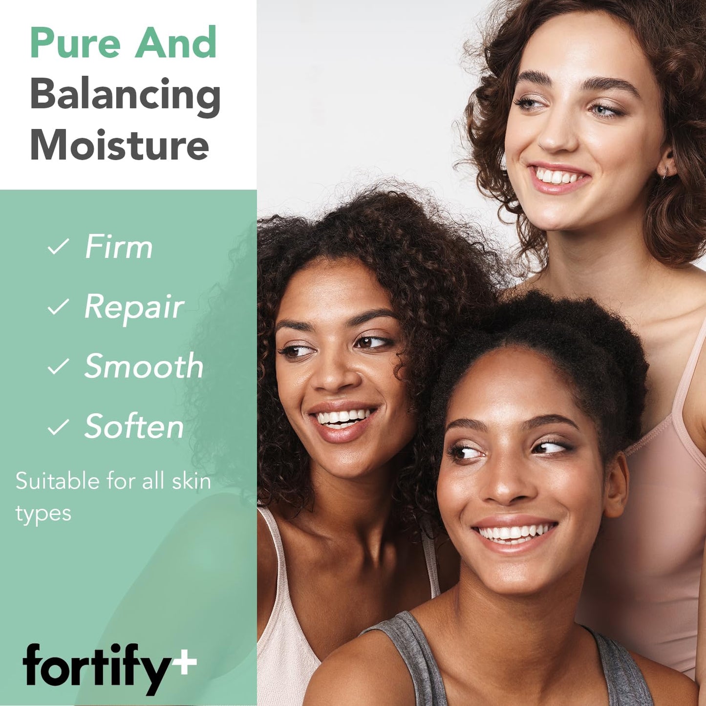 Fortify Skincare 9-in-1 Ultimate Hydration Facial Set - Nourishing Moisturizer & Serum Duo, Dermatologist Tested - Hydrates & Protects Skin Barrier, Clean Beauty, Made in Korea - 2 x 50ML/1.7Fl Oz