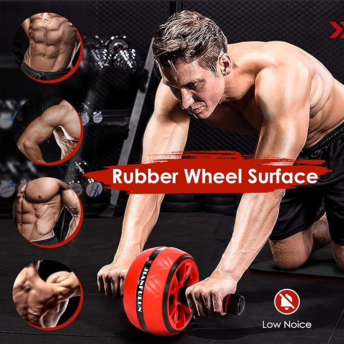 Ab Roller for Abs Workout, Ab Roller Wheel Exercise Equipment for Core Workout, Ab Wheel Roller for Home Gym, Ab Workout Equipment for Abdominal Exercise