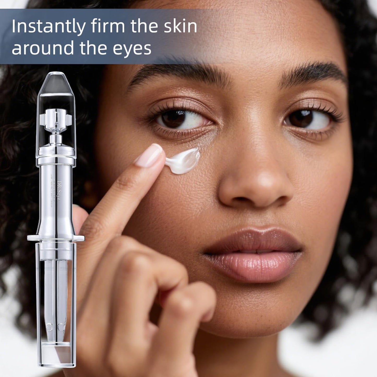 Roseye Instant Eye Tightening Cream Set for Puffiness Fine Lines Under Eye Bags Anti Aging and Firming 5 Pack × 0.04 FL OZ Pump Tubes