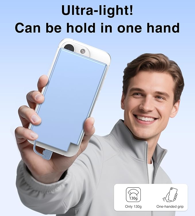 Auskang Portable Charger for iPhone with Built in Lightning Cable- 5000mAh Slim Power Bank Compatible with iPhone 14/13/12/11/X/8/7 Series (Not for iPhone 15 Series)- Thin Battery Pack for Travel