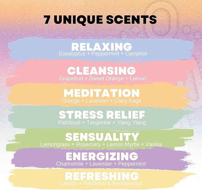 Mecka Chill Out Aromatherapy Incense Sticks Gift Set | Set of 7 Unique Scents- 140 Insence-Sticks for Yoga, Relaxation, Meditation & Positivity | Premium Organic and Slow Burning Insenses