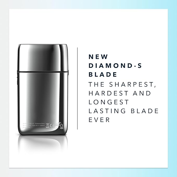 Blade & Stone™ PS501 Foil Shaver | Graphene-X™ Blade | Professional Foil Shaver for Men | 8000 RPM Durable Motor, All-Metal, Cordless Barber Shaver - The Aviator