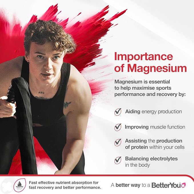 BetterYou Magnesium Muscle Body Spray - Muscle Relief Spray - Magnesium, Arnica, and Lemon Oil - Gentle Heat for Muscle and Joint Recovery - 3.38 oz