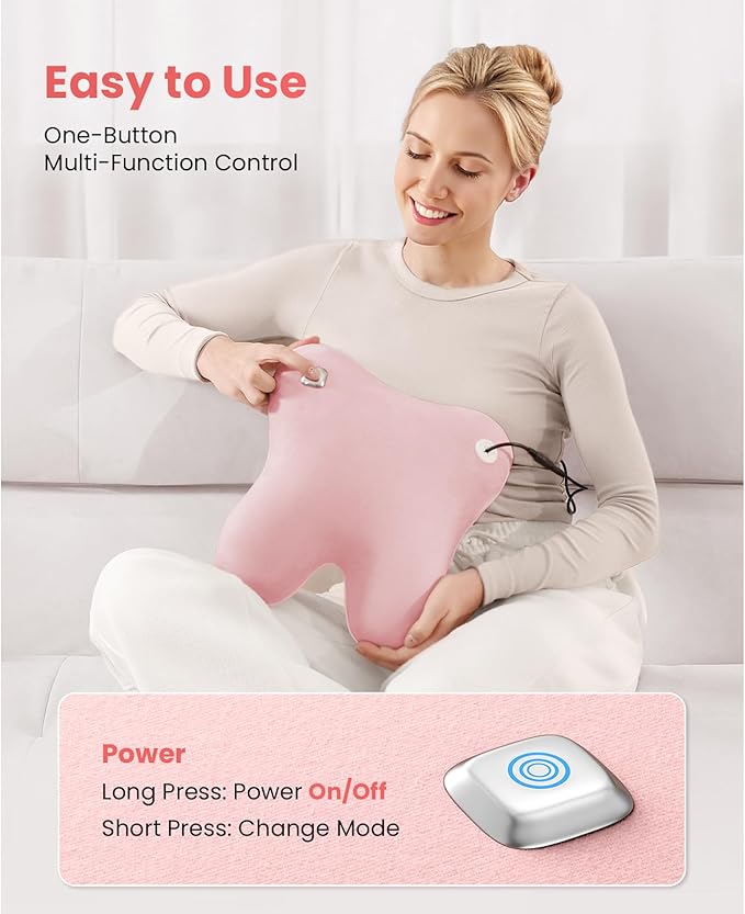 BOB AND BRAD Back Massager with Heat FSA Eligible, EZBack Corded Neck Massager for Pain Relief Deep Tissue, Shiatsu Back Shoulder and Neck Massage Pillow, Full Body Use, Ideal Gifts for Women Mom Wife