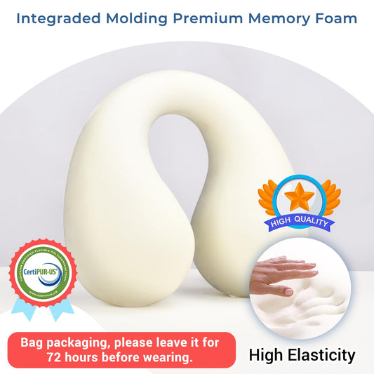 COOLBEBE Kids Travel Neck Pillow 2PCS Softly Double Support Neck Pillow for Car & Airplane, Traveling Gifts for Toddler & Children(Blue & Pink)