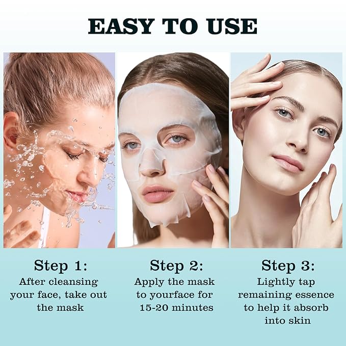 Cactus Facial Mask for Women,Hydrating Face Mask Sheet Home SPA,Moisturizing Face Sheet Mask for Dry,Oily,Sensitive Skin 30ml（5Pack）