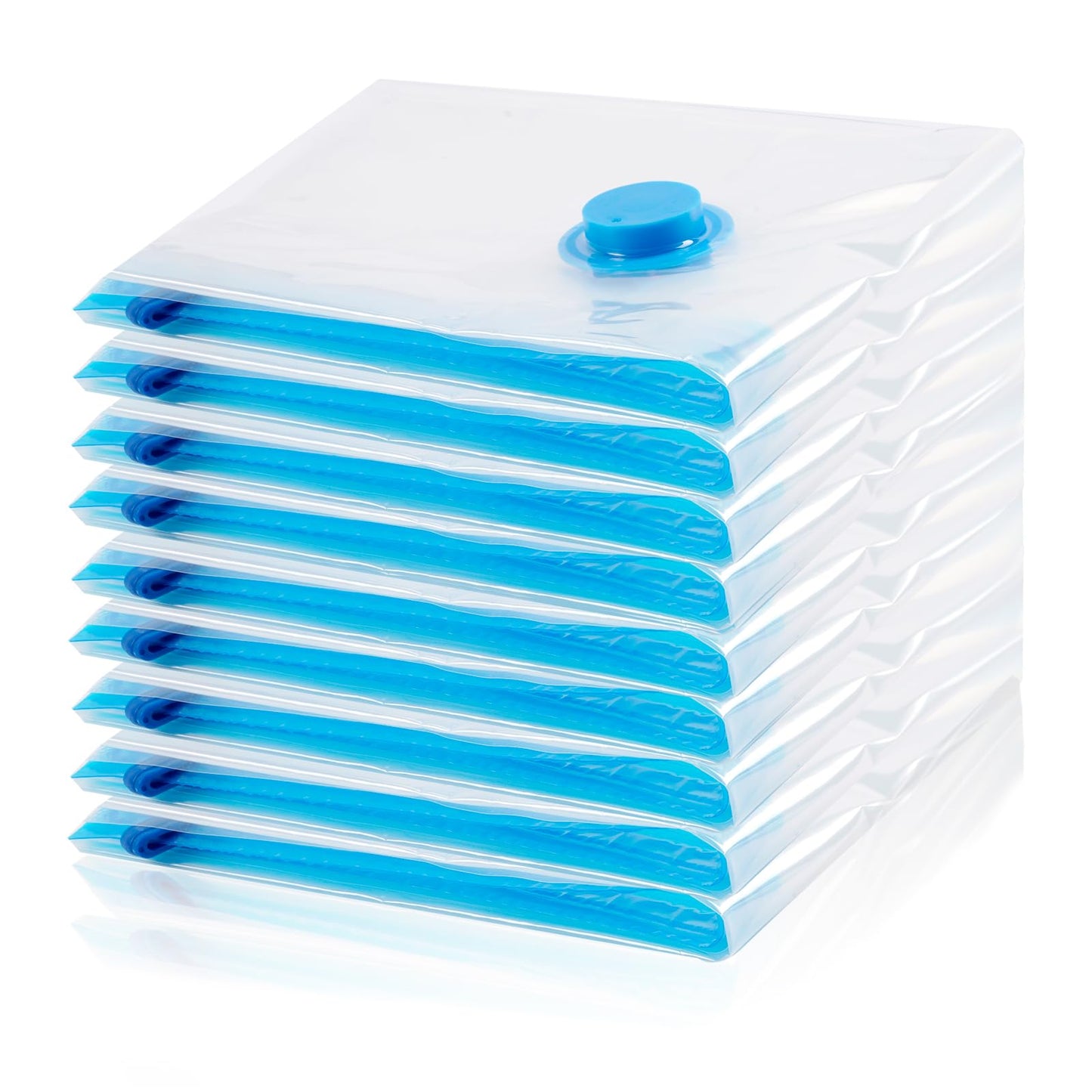 Vacuum Storage Bags, 10 Small Space Saver Vacuum Sealed Bags for Clothes, Compression Bag Blanket Storage Travel Essentials